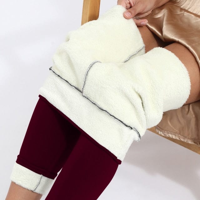 Lively® Autumn & Winter Clothing Bordeaux / S (40-50kg) / One Size Autumn Fleece Leggings | Lively®