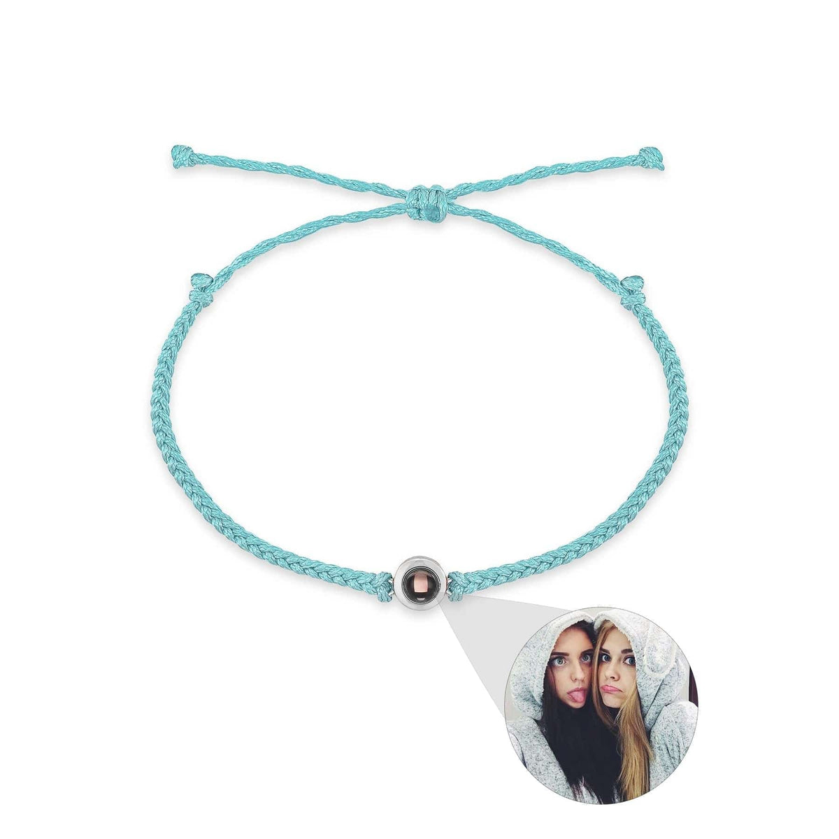 Lively® Vêtements automn & hiver Bleu - Argent Bracelet photo unique | Lively®