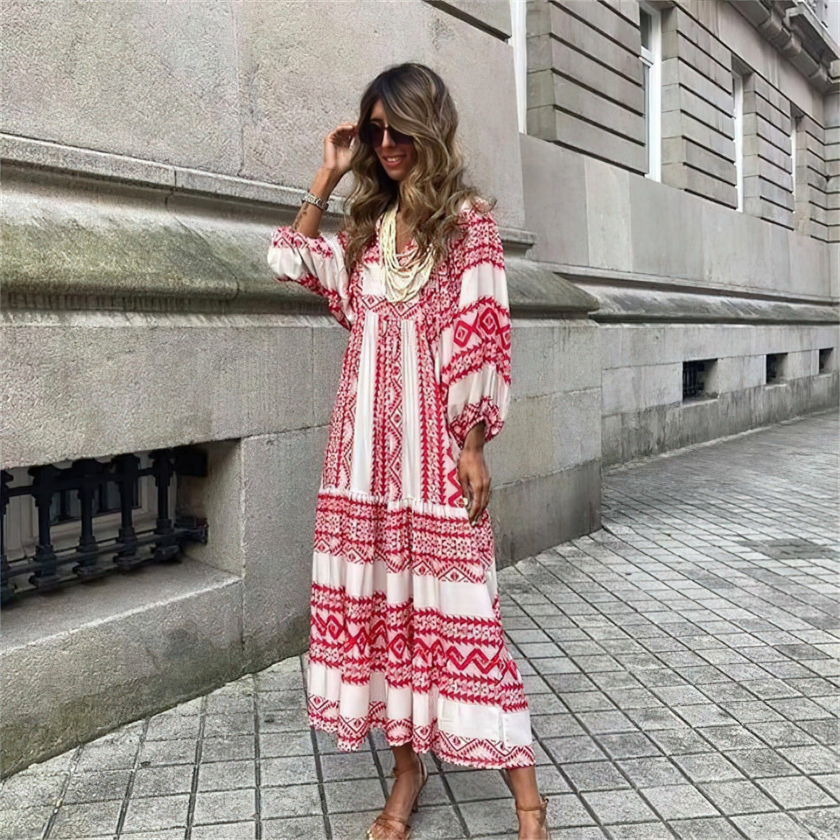 Lively® Summer Clothing Red & White / XS London Summer Dress | Lively®
