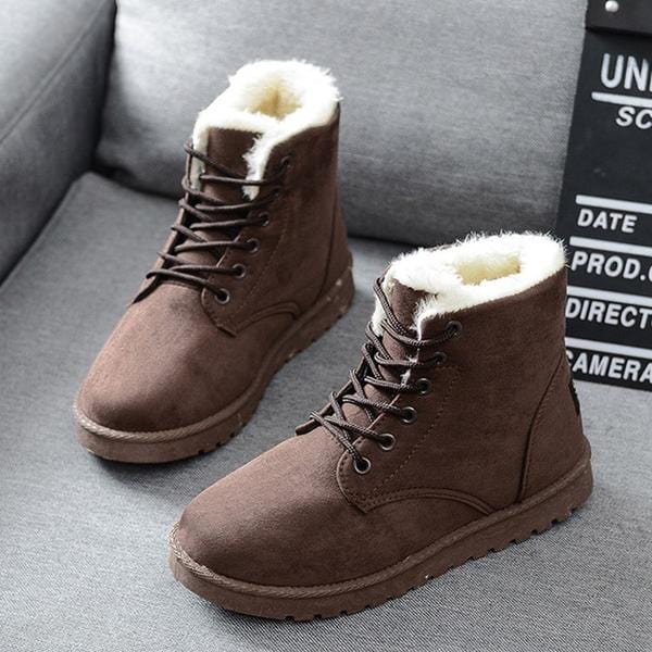 Lively® Vêtements automn & hiver Brune / 35 Bottes fourrées | Imperméables pour l'hiver | Lively®