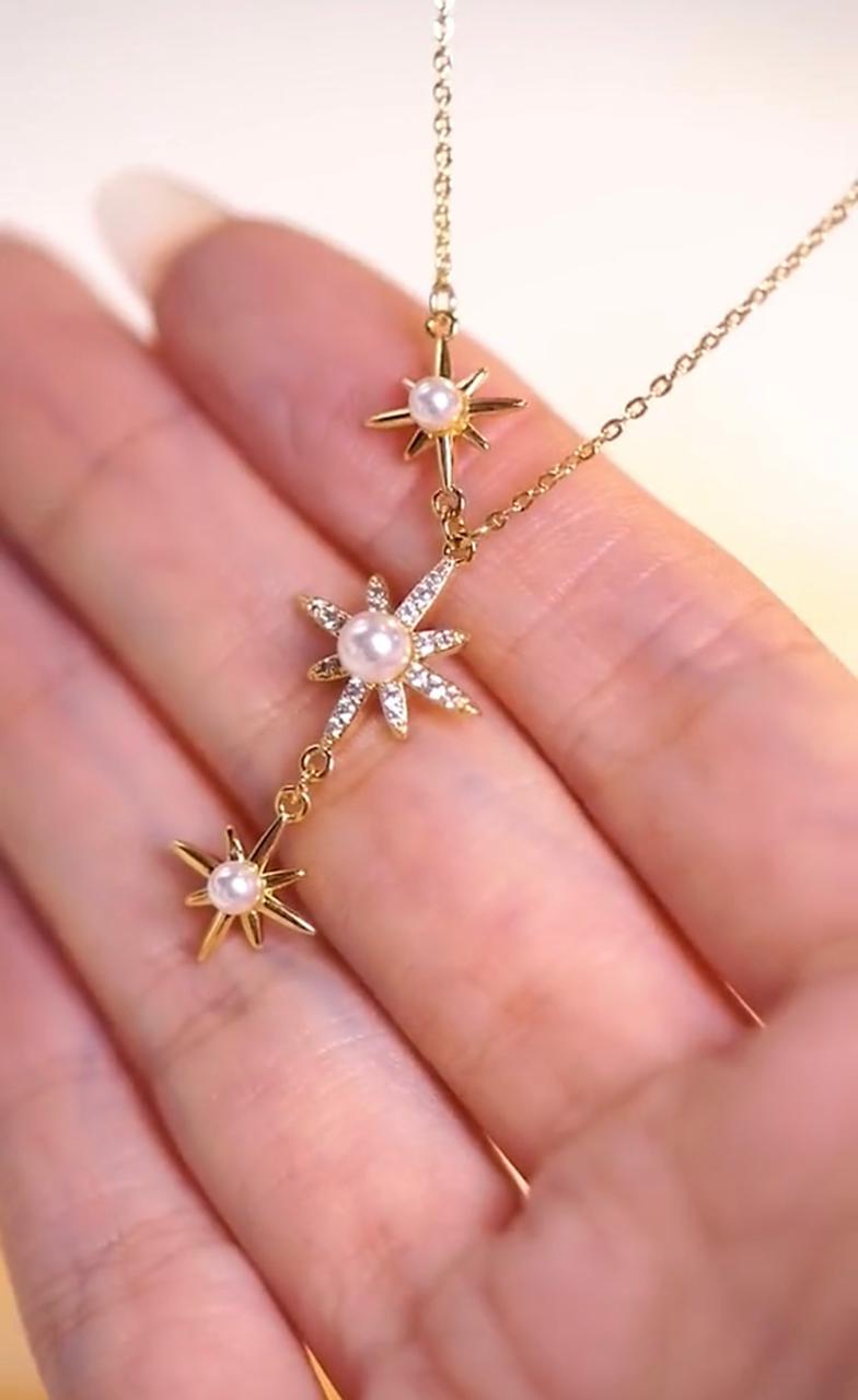 Lively® Necklaces Star & Pearl Necklace | Lively®