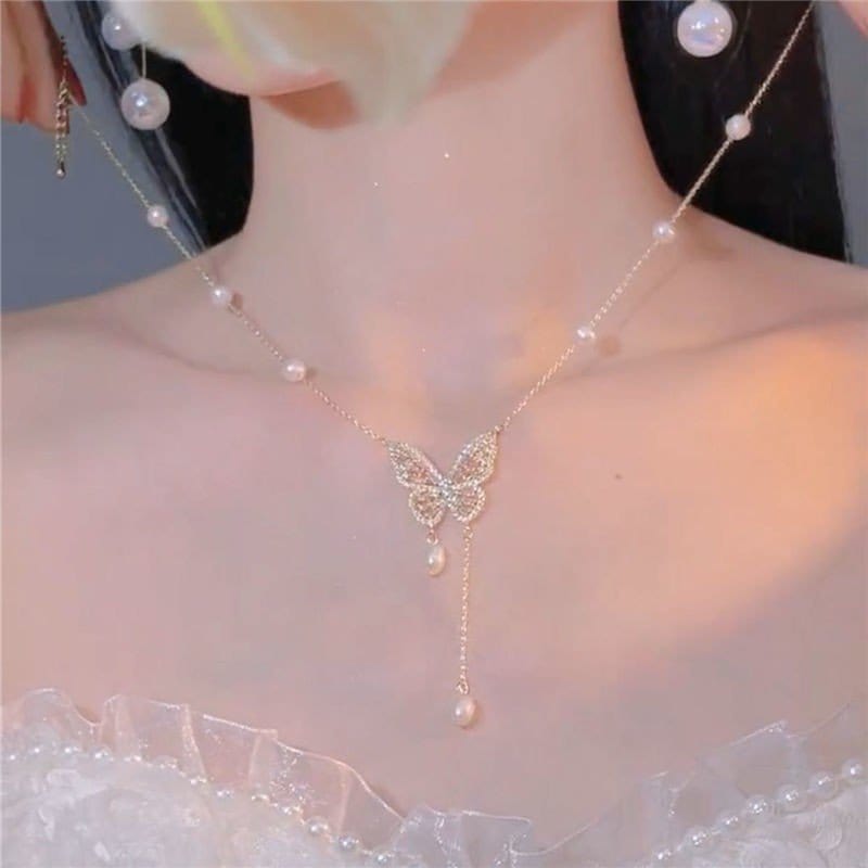 Lively® Colliers Collier " Perles & Papillon" | Lively®