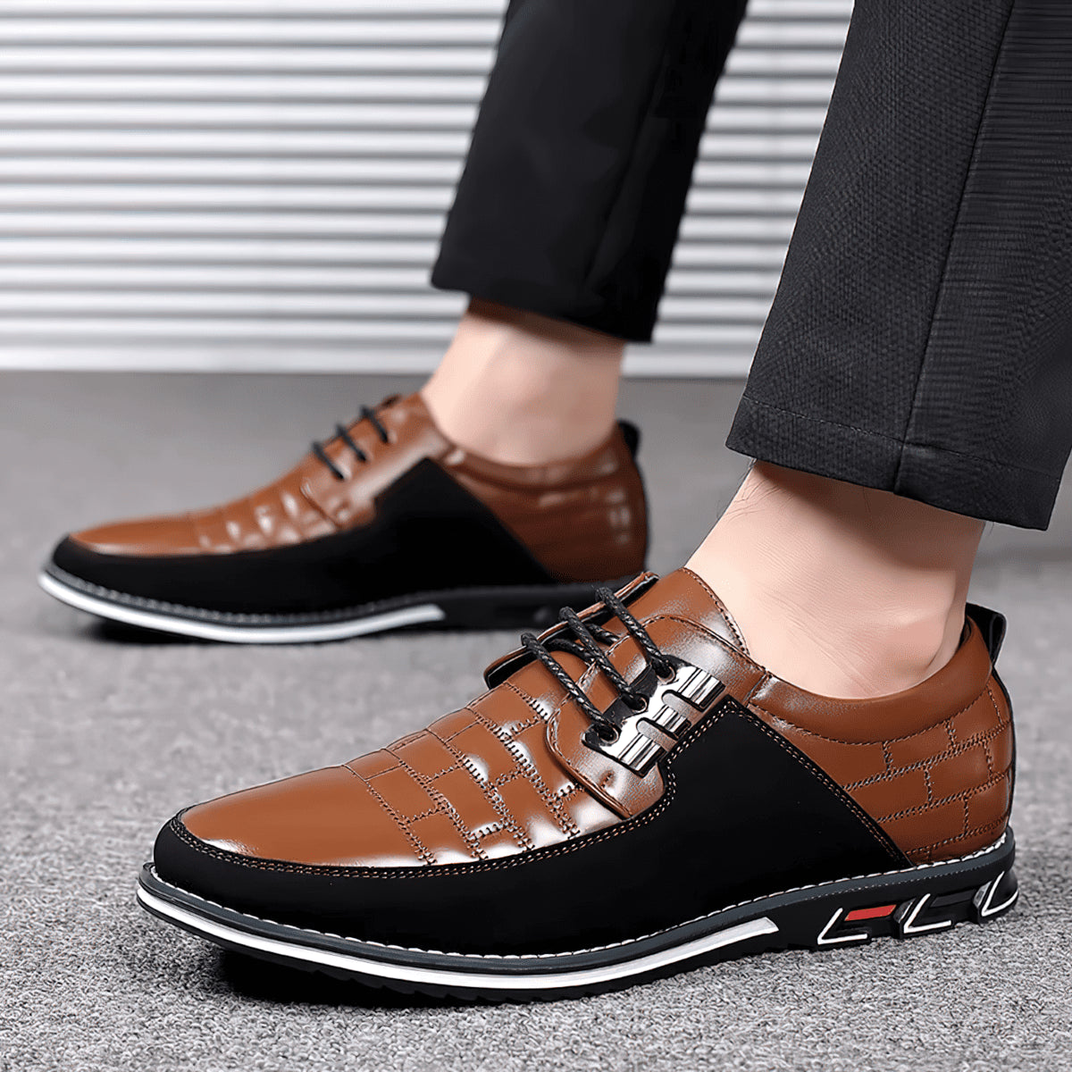 Lively® Homme Marron / 38 Chaussures Oxford Derby | Ultra confortables