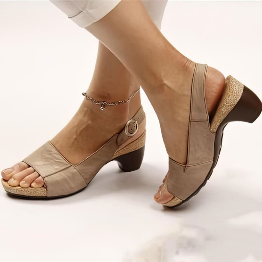 Lively® Sandales Beige / 36 Sandales Orthopédiques à Talon | Lively™