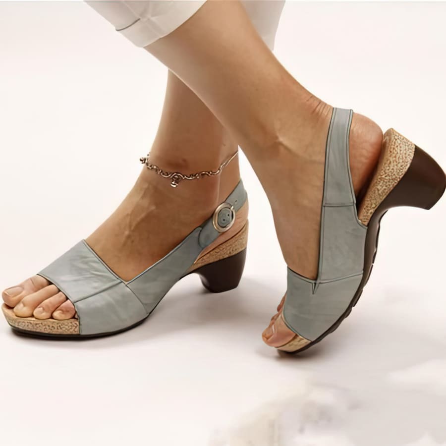Lively® Sandales Gris / 36 Sandales Orthopédiques à Talon | Lively™