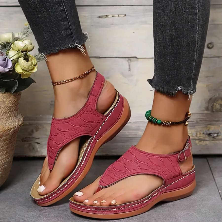 Lively® Red Sandals / 35 Elegant orthopedic sandals | Lively™