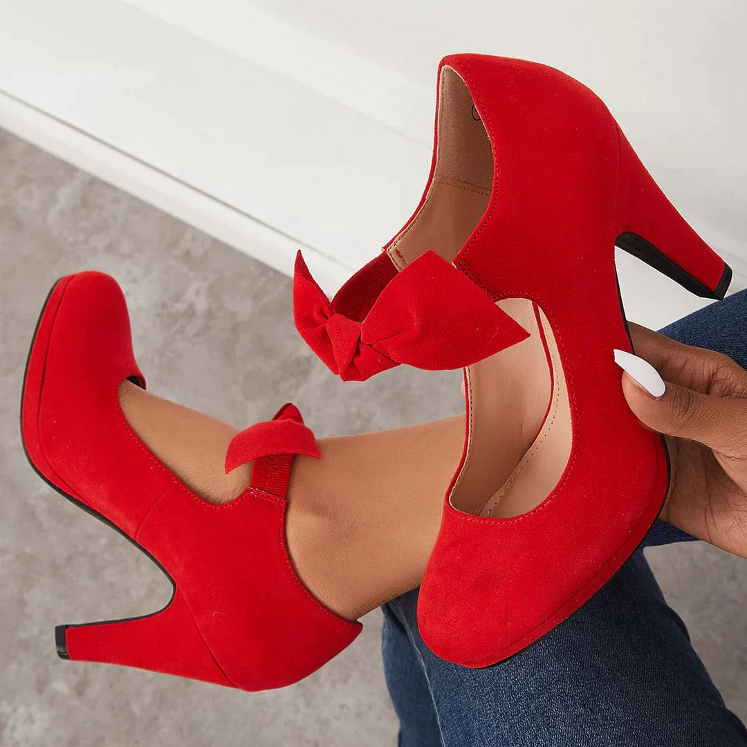 Lively® Summer Clothing Heeled Shoes with Ankle Bow | Lively™