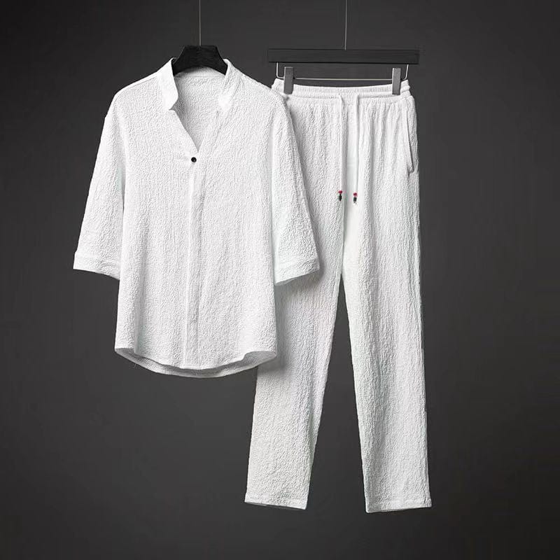 Lively® Homme Blanc / S Summer 2-Piece Linen Set | Lively™