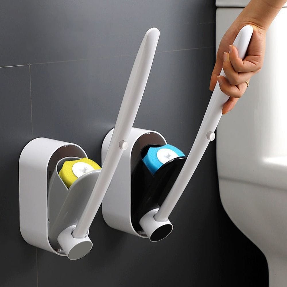 Lively® Disposable Toilet Brush with Cleaning Liquid Wall-Mounted Cleaning Tool - Gadget Through