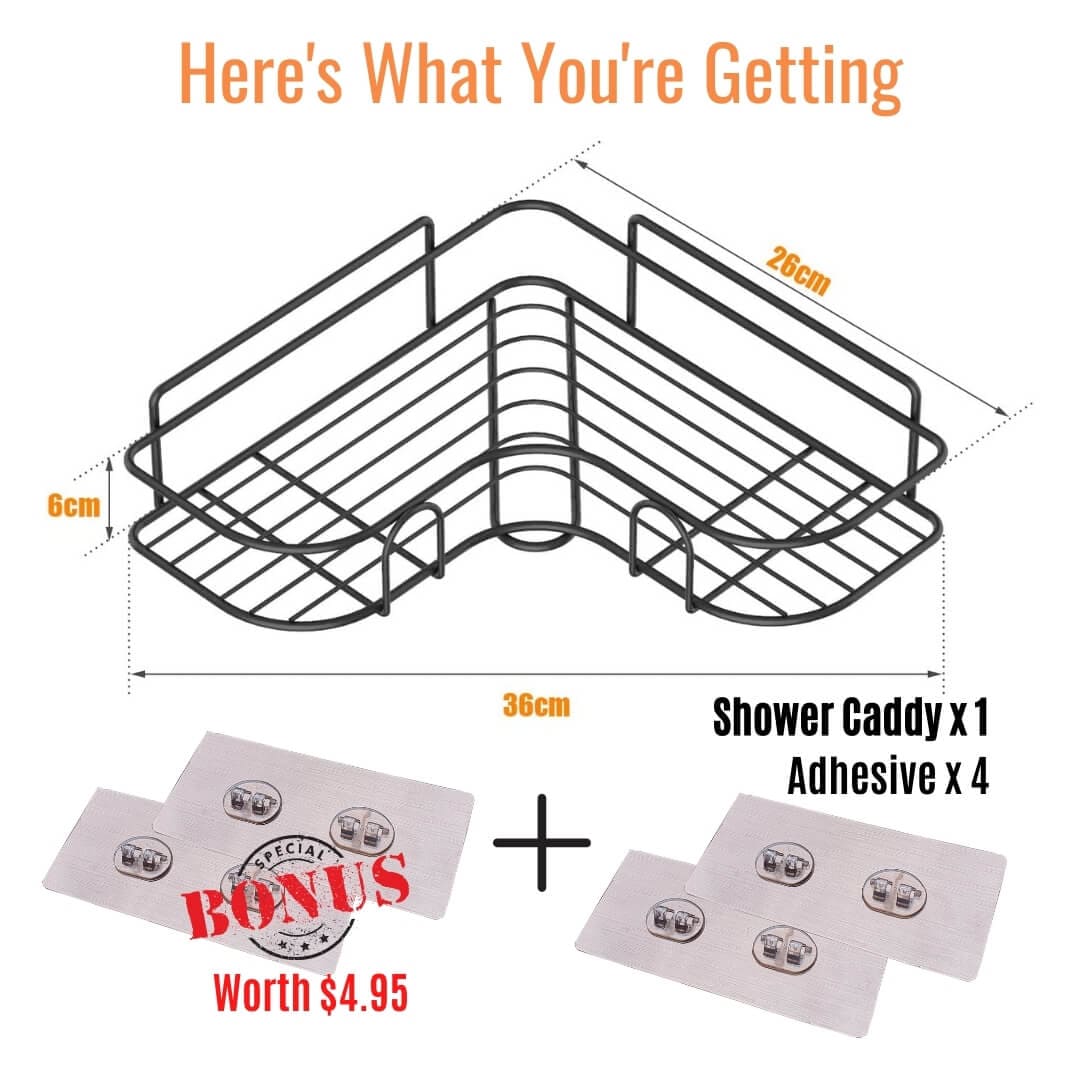 Lively® 100000142 Drill Free Shower Caddy 2.0